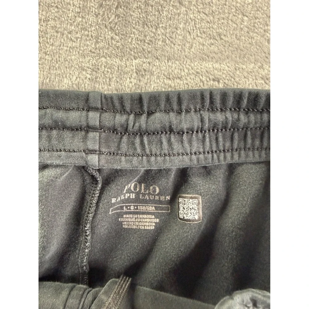 Polo Ralph Lauren Track Pants Men's L Black Zippered Leg Openings